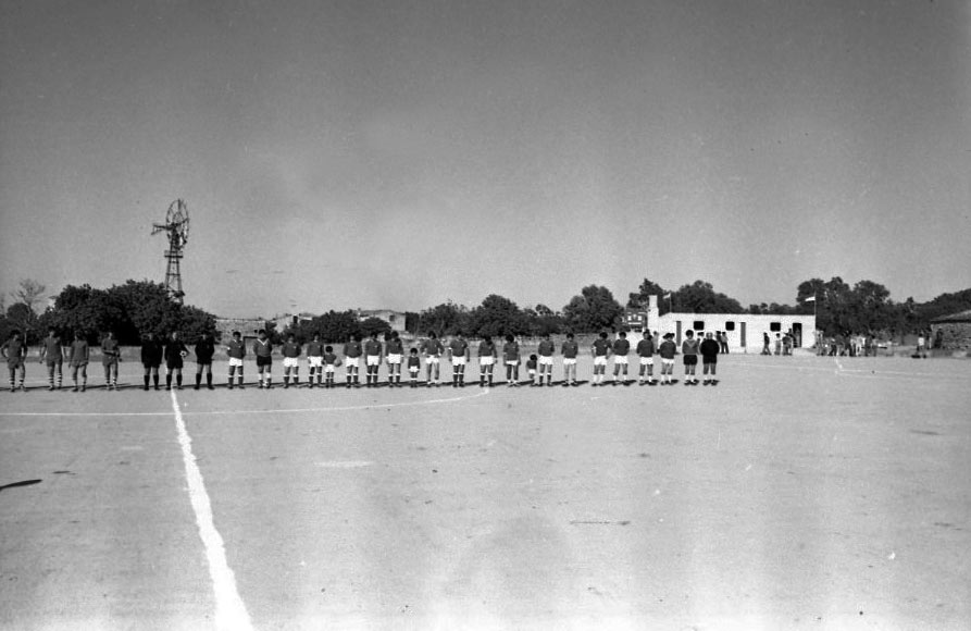 Inauguració camp de futbol Es Porrassar.  25 juliol 1971. Inauguració camp de futbol Es Porrassar.